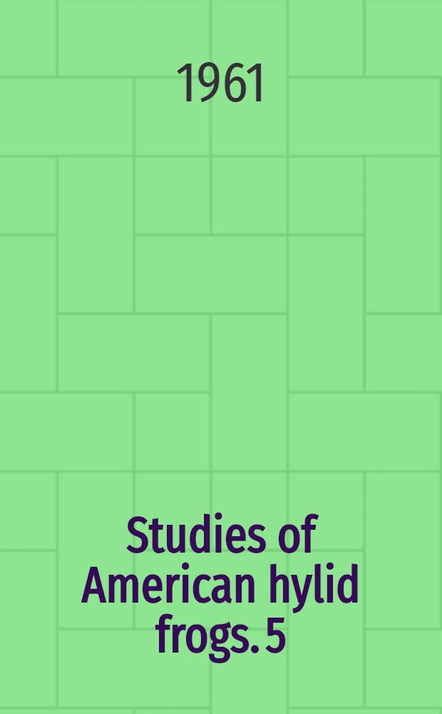 Studies of American hylid frogs. 5 : Descriptions of two species of frogs genus Ptychohyla