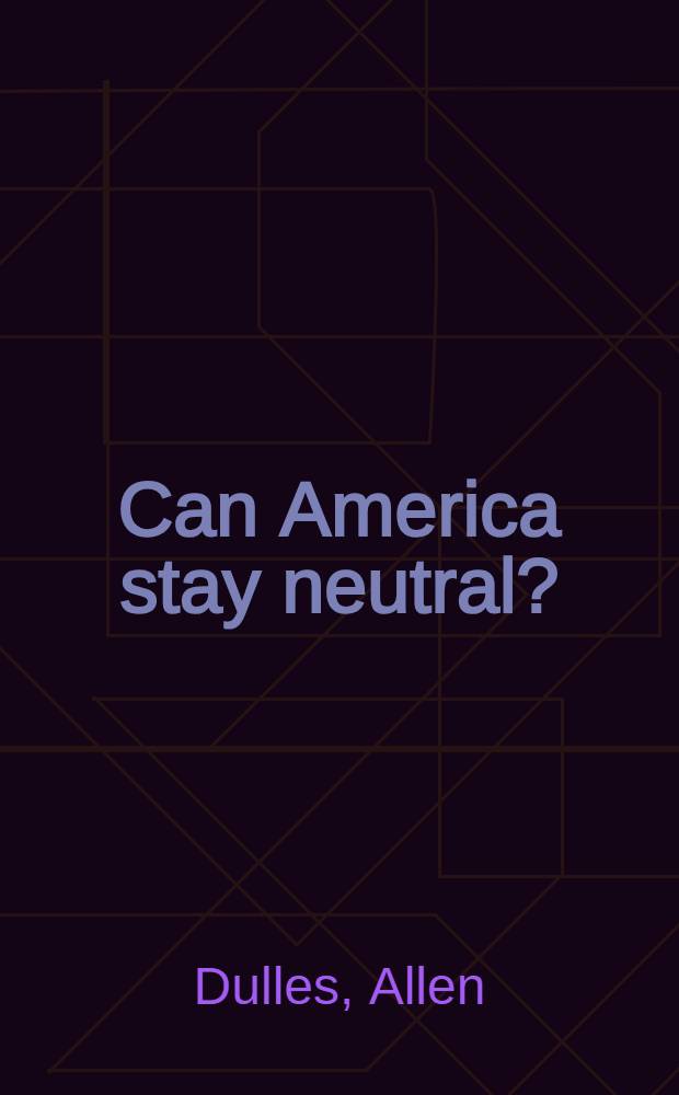 Can America stay neutral?