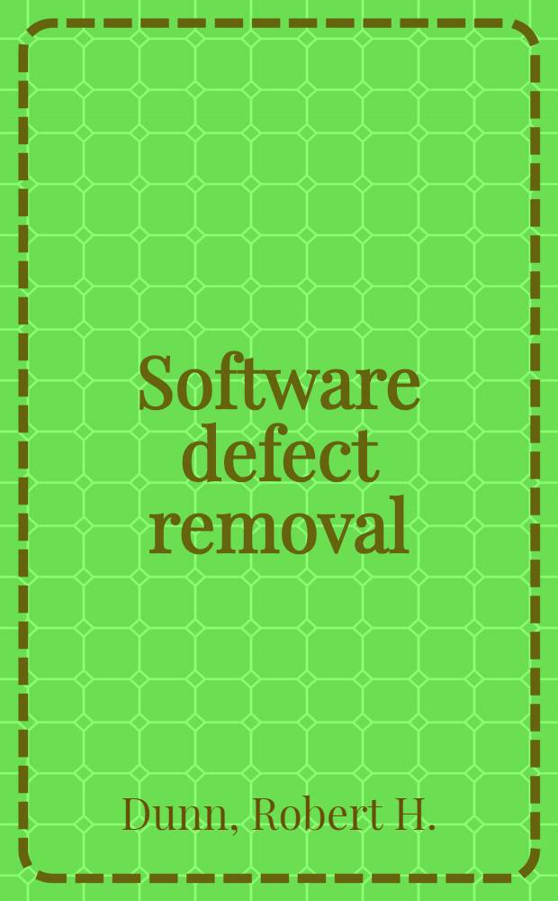 Software defect removal