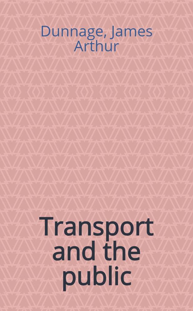 Transport and the public