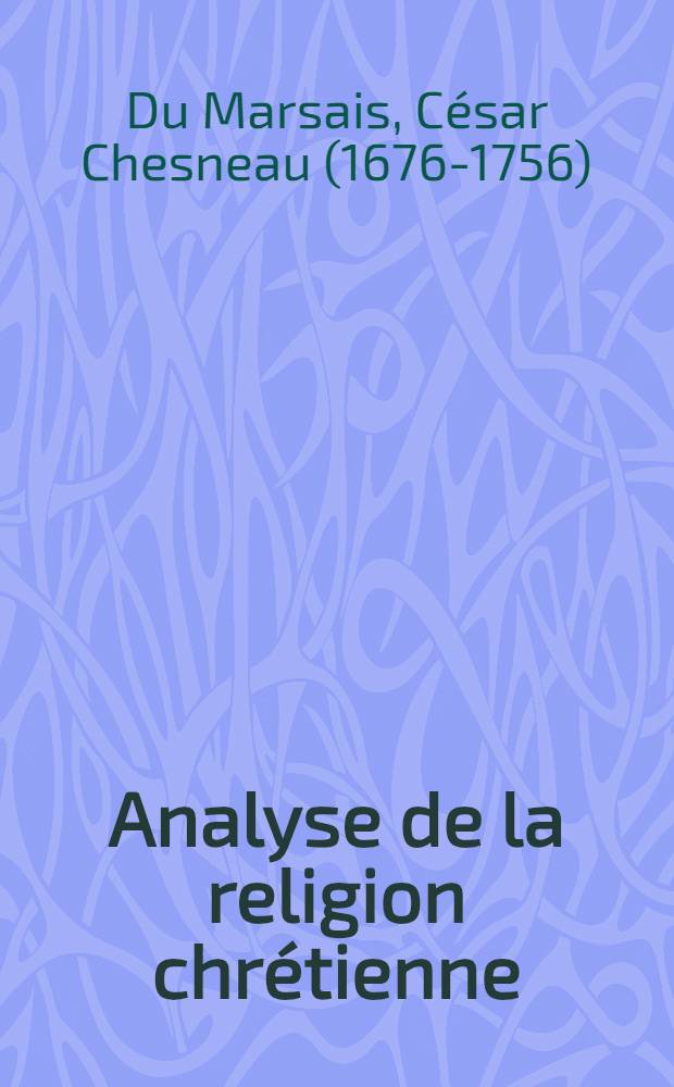 Analyse de la religion chrétienne