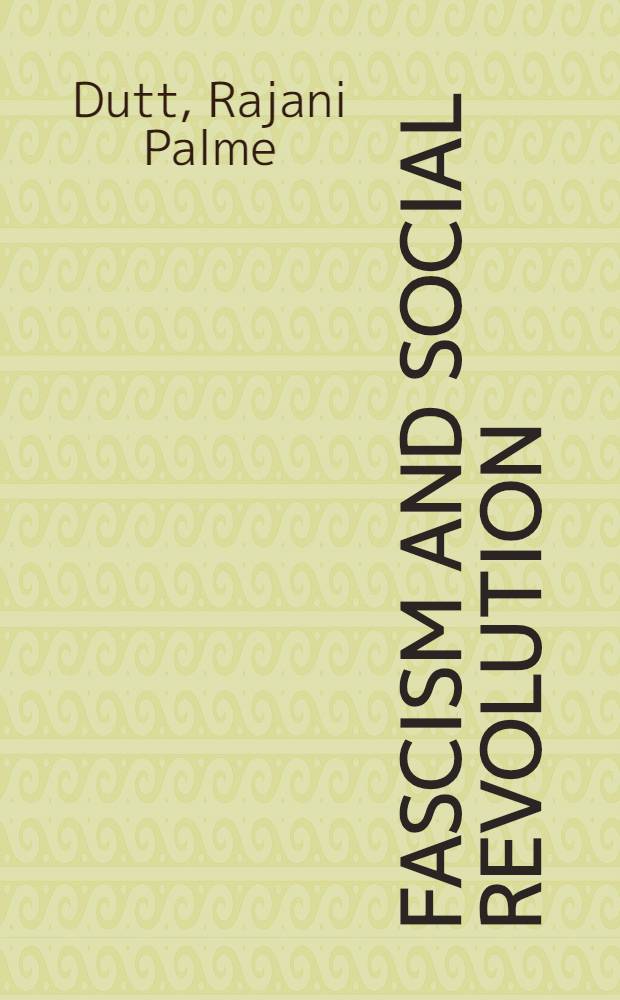 Fascism and social revolution