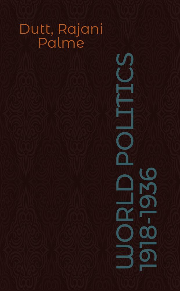 World politics 1918-1936