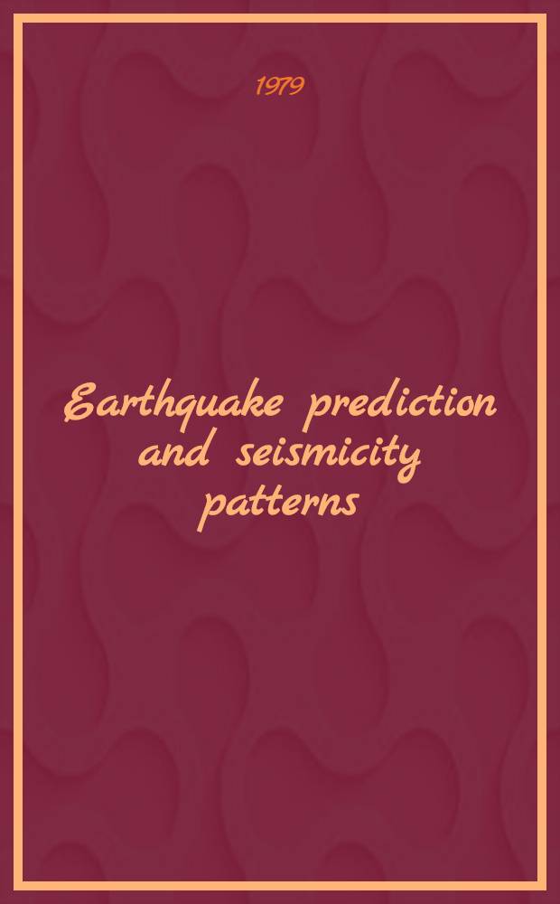 Earthquake prediction and seismicity patterns