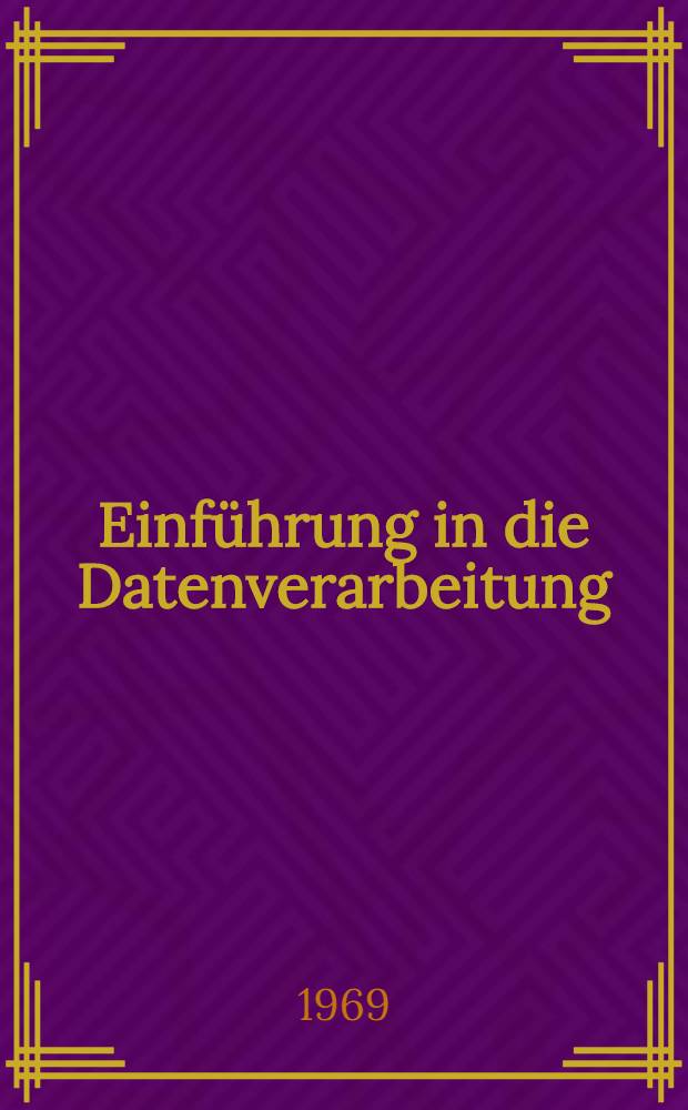 Einführung in die Datenverarbeitung