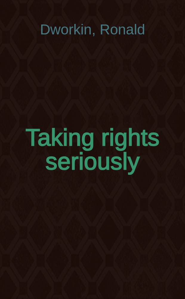 Taking rights seriously