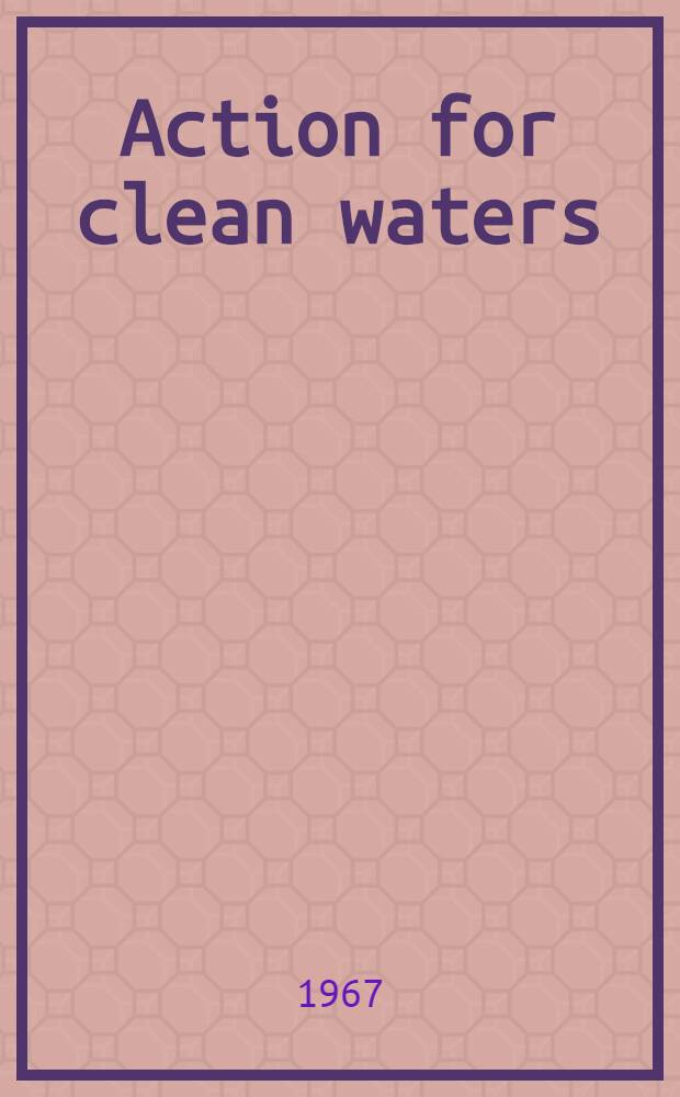 Action for clean waters