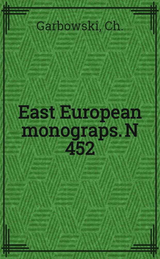 East European monograps. N 452 : Krzysztof Kieslowski's "Decalogue" series