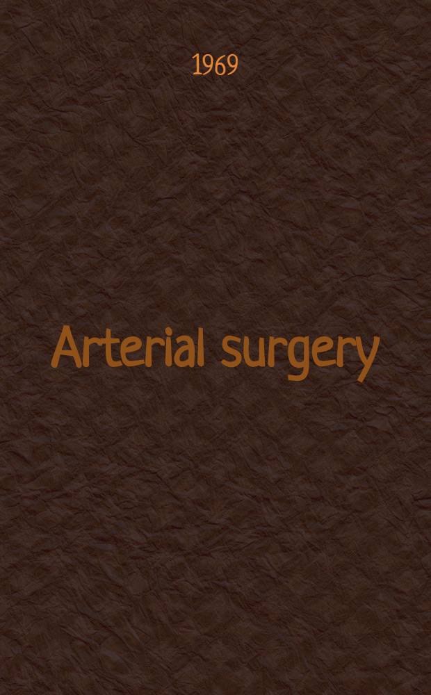 Arterial surgery