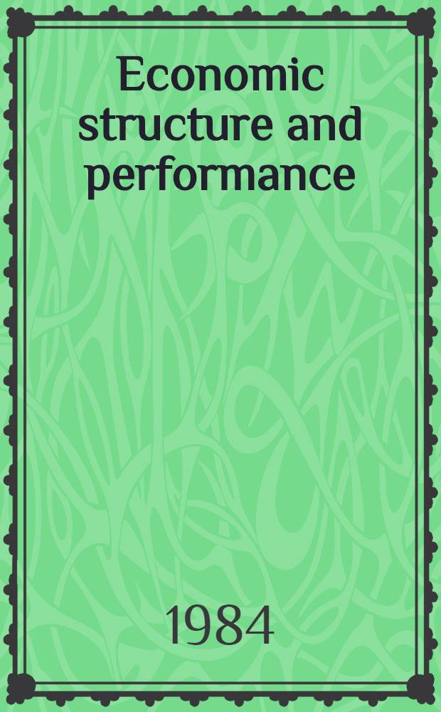 Economic structure and performance : Essays in honor of Hollis B. Chenery