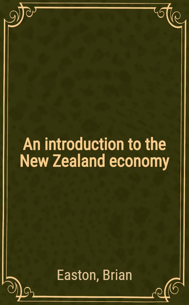 An introduction to the New Zealand economy