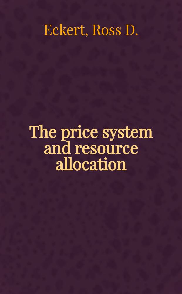 The price system and resource allocation