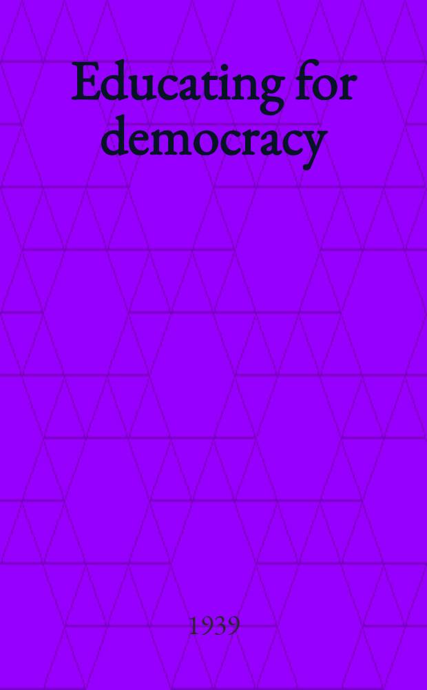 Educating for democracy