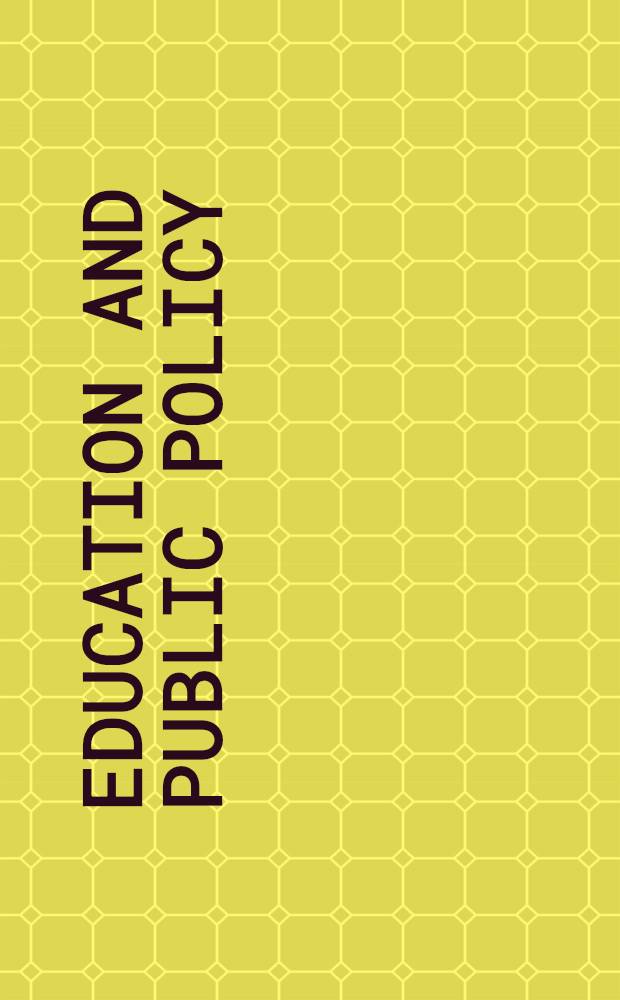 Education and public policy