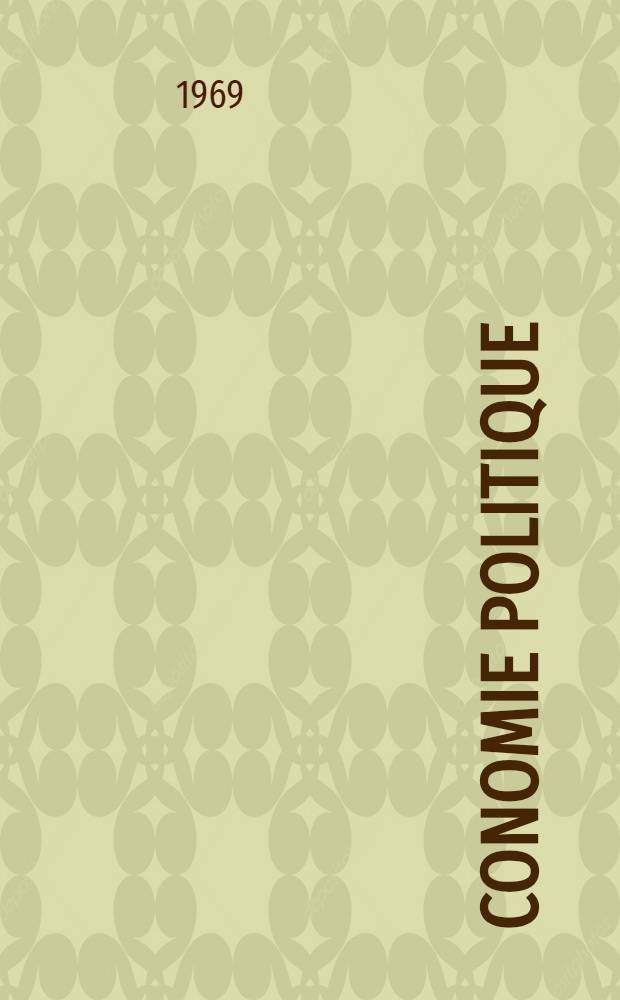 Économie politique