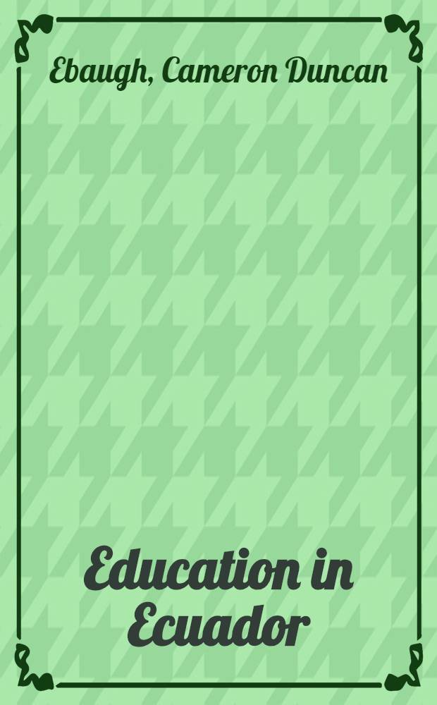 Education in Ecuador