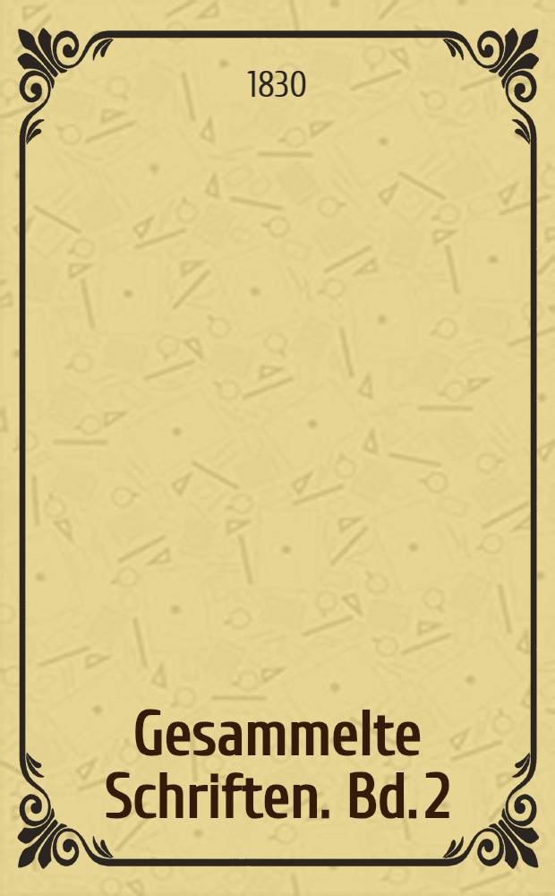 Gesammelte Schriften. Bd. 2 : Erz&auml;hlungen