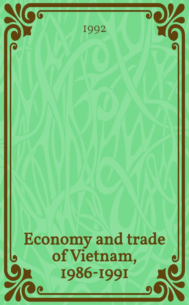 Economy and trade of Vietnam, 1986-1991