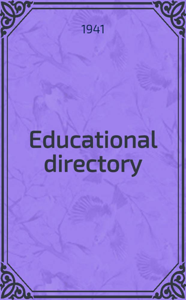 Educational directory