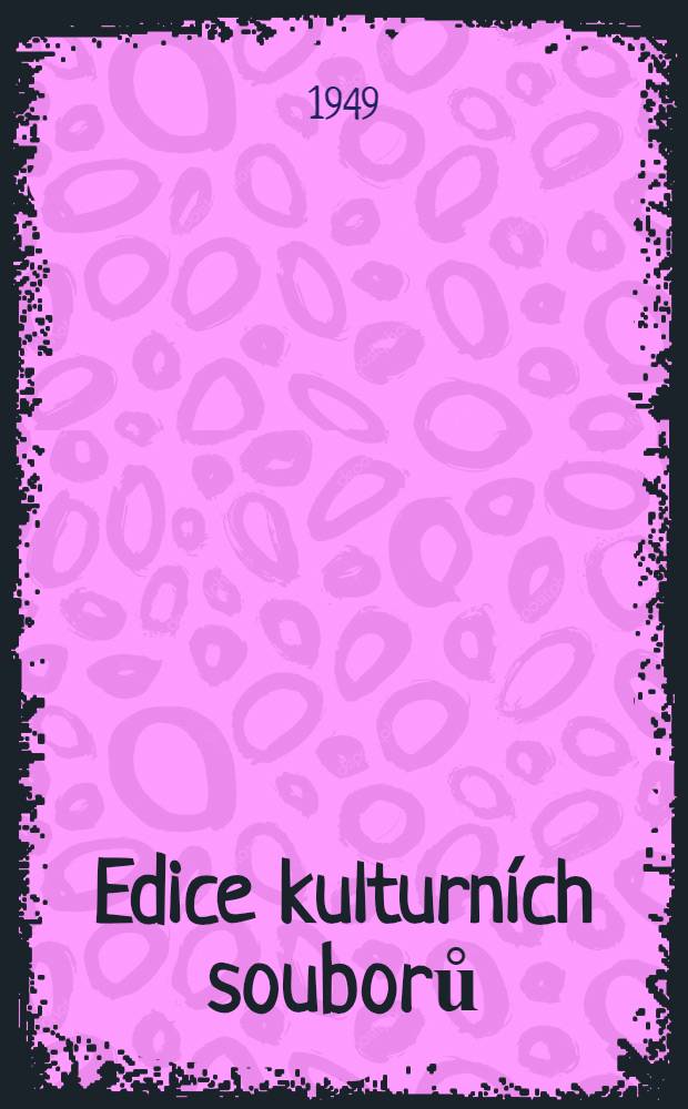 Edice kulturních souborů