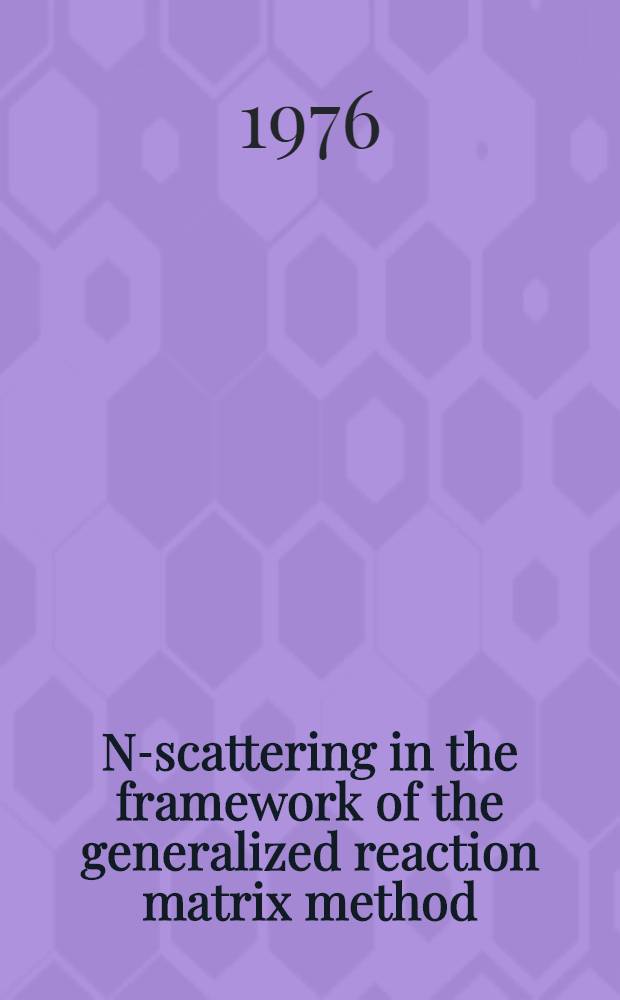 πN-scattering in the framework of the generalized reaction matrix method