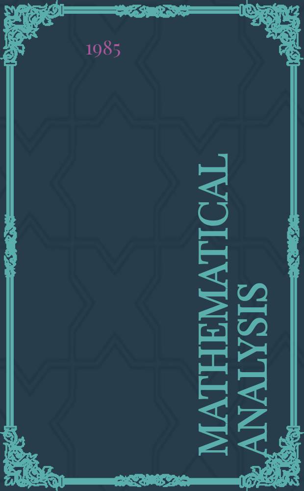 Mathematical analysis : (Advances topics). Pt. 1 : General functional series and their application