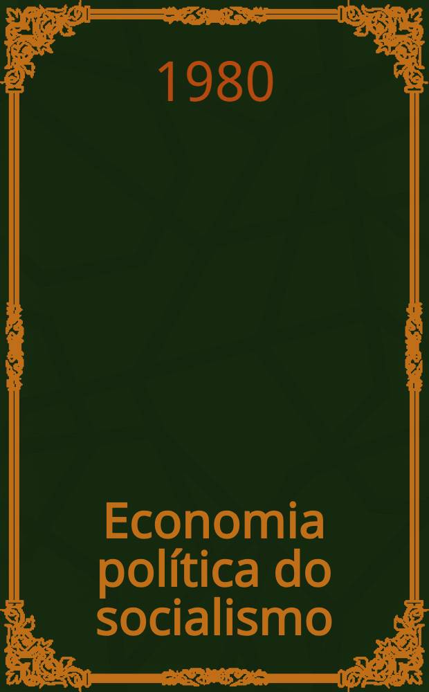 Economia política do socialismo