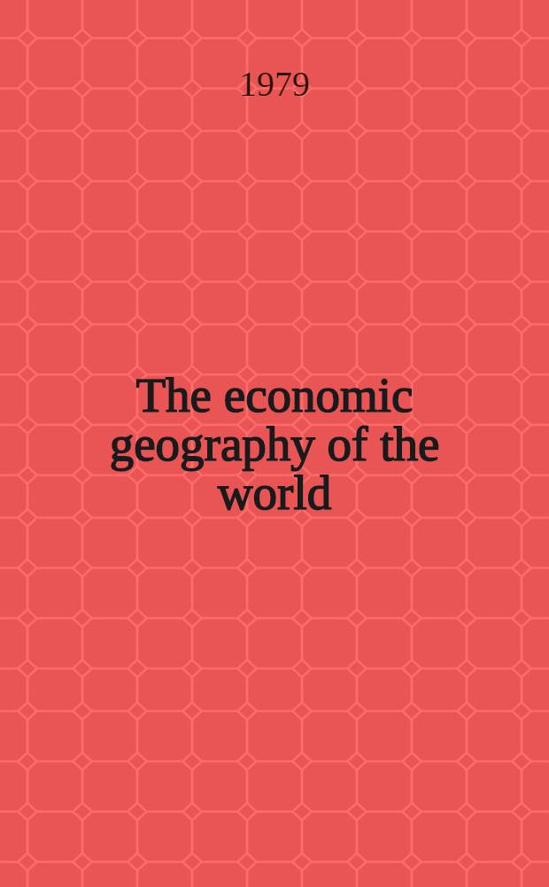 The economic geography of the world