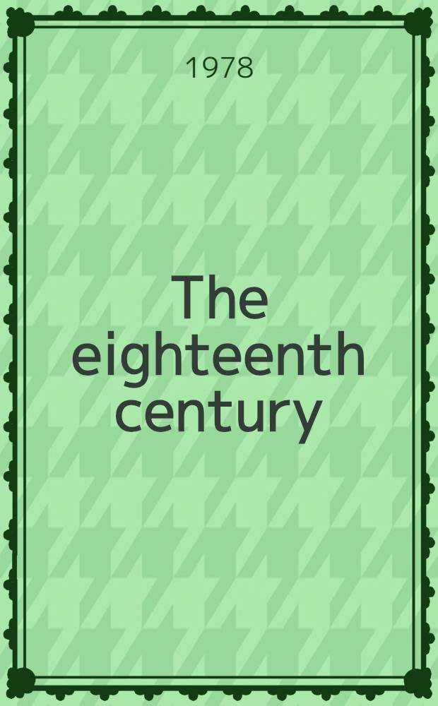The eighteenth century