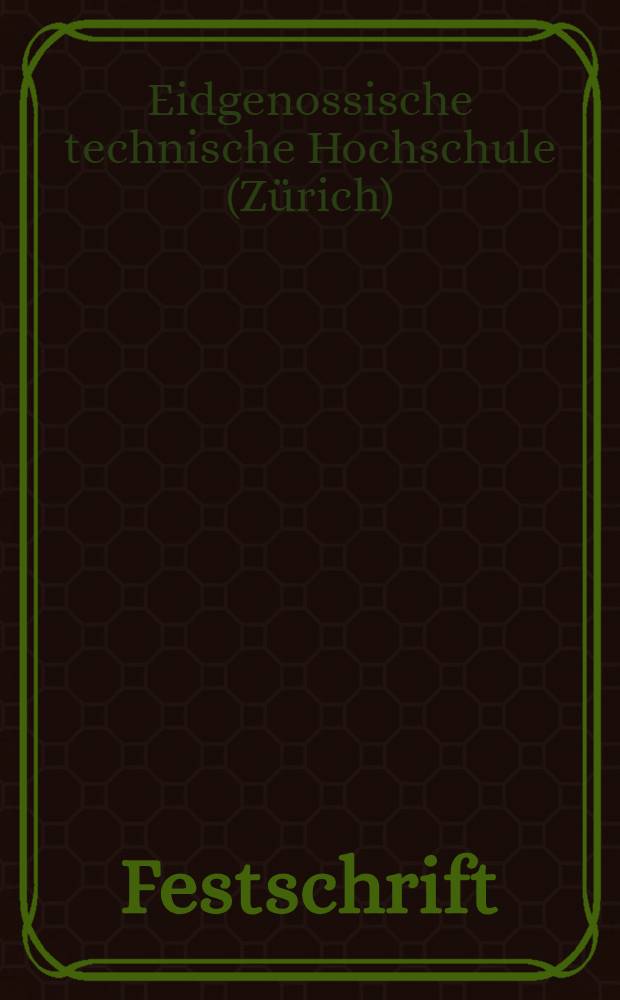 [Festschrift]