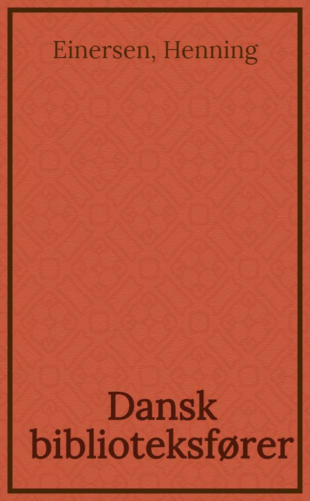 Dansk biblioteksfører
