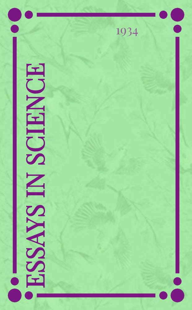 Essays in science