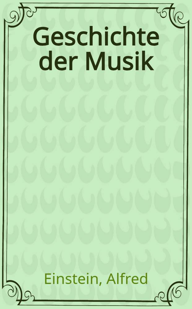 Geschichte der Musik