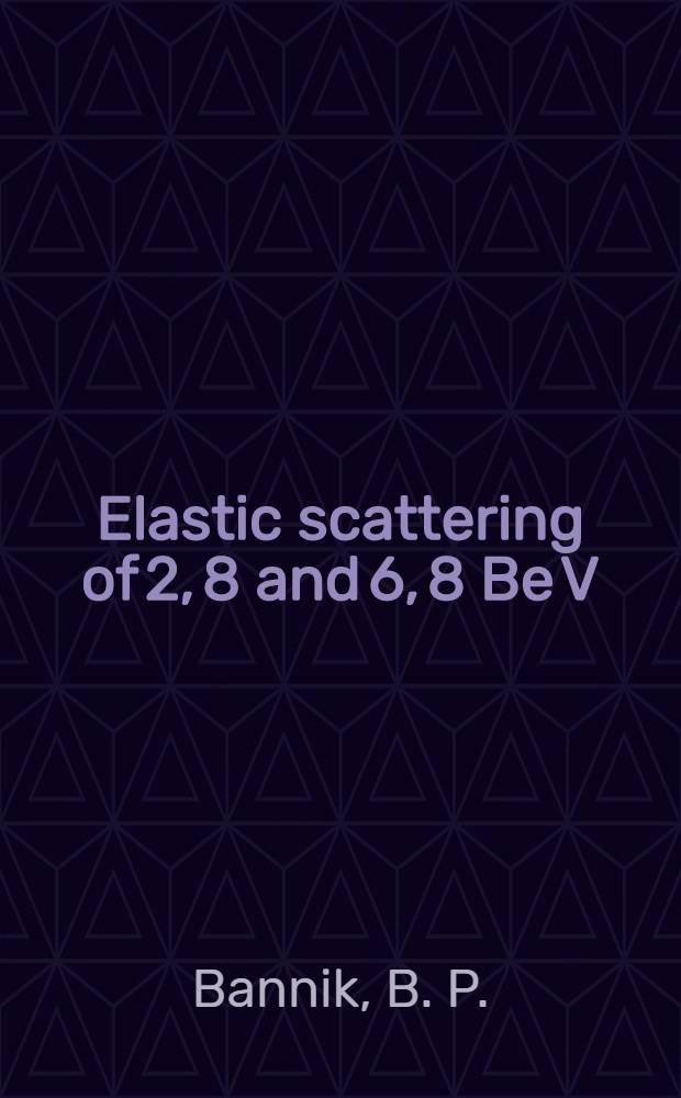 Elastic scattering of 2, 8 and 6, 8 Be V/c negative pions on carbon