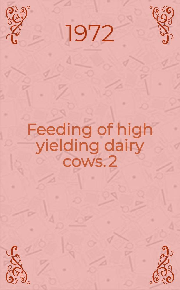 Feeding of high yielding dairy cows. 2 : The effect of ad libitum versus restricted forage feeding on milk yield and composition