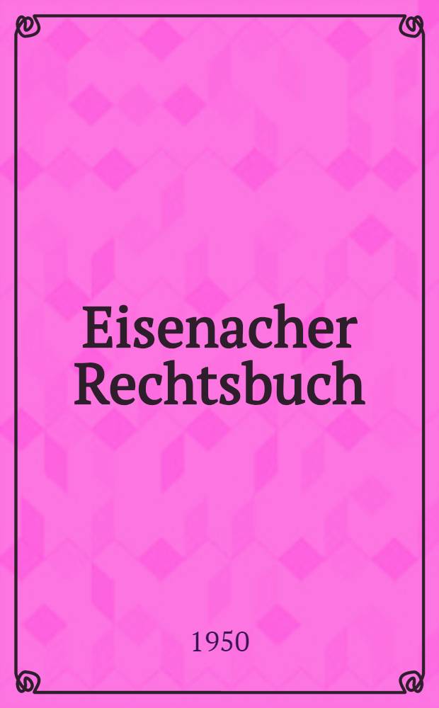 Eisenacher Rechtsbuch