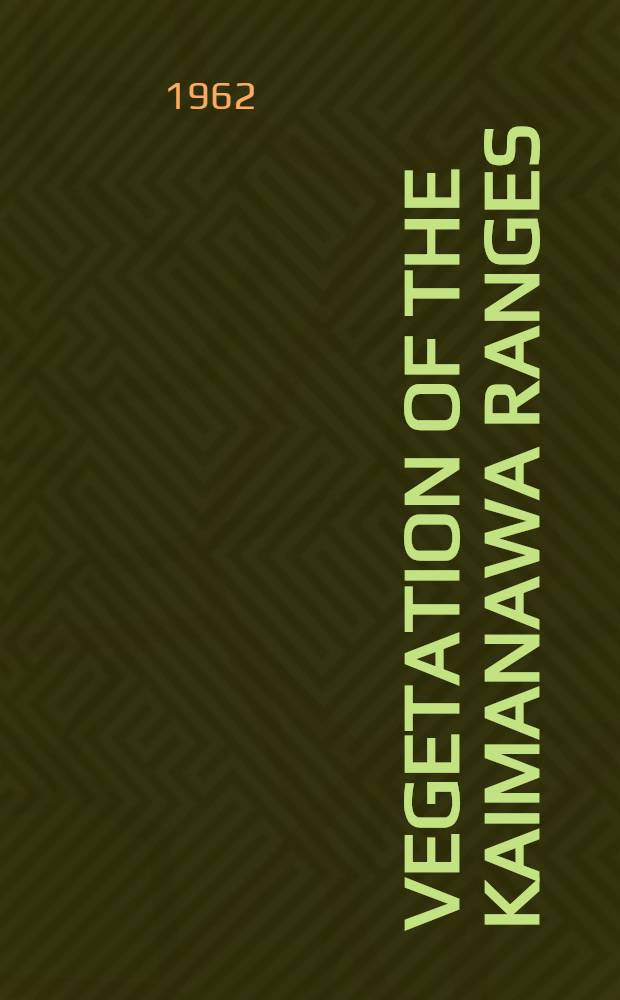Vegetation of the Kaimanawa Ranges