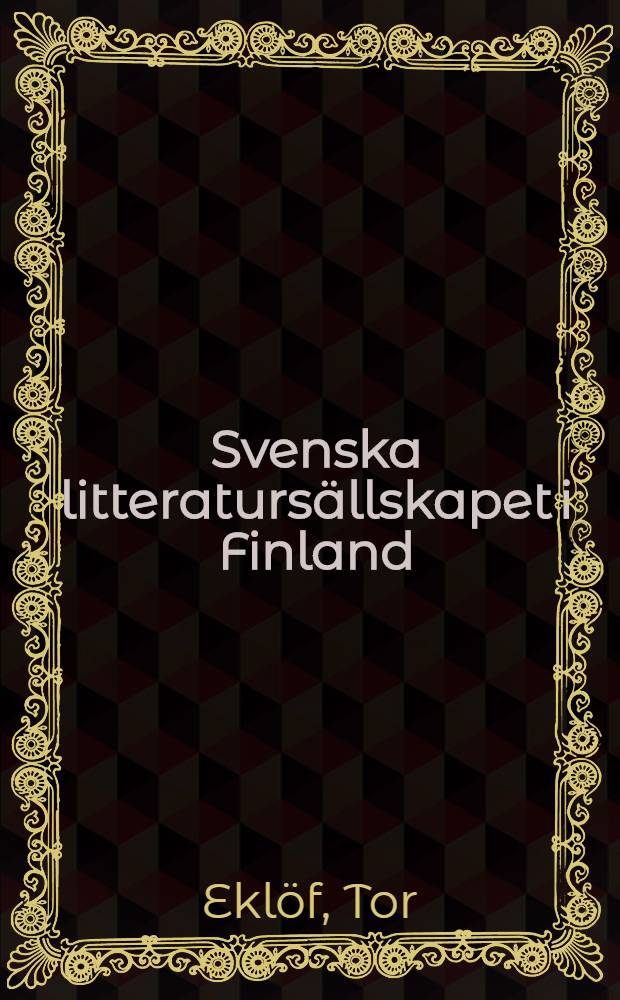 Svenska litteratursällskapet i Finland : Skrifter 1886-1976 N 1-473