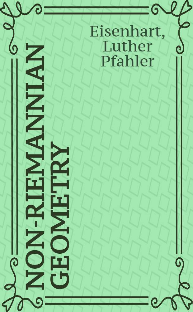 Non-Riemannian geometry