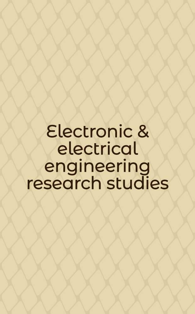 Electronic & electrical engineering research studies : Electrostatics and electrostatic applications series. 8 : Electrostatic damage in electronics