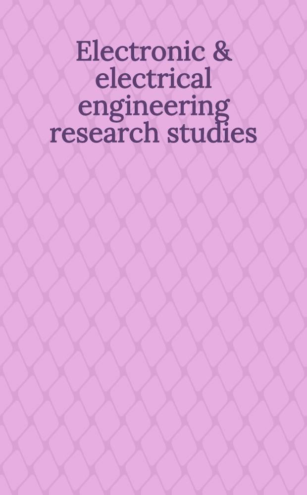 Electronic & electrical engineering research studies : Pattern recognition & image processing ser. 9 : Image segmentation and uncertainty