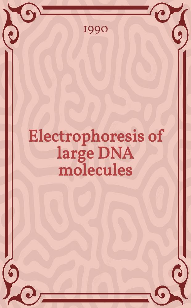 Electrophoresis of large DNA molecules : Theory a. applications