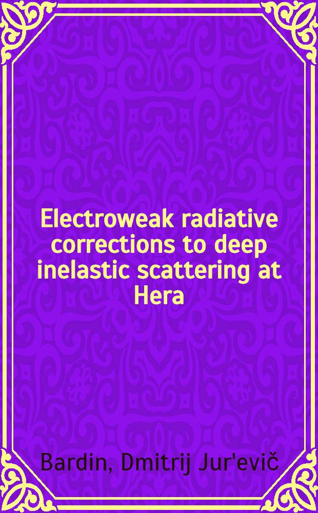 Electroweak radiative corrections to deep inelastic scattering at Hera : Charged current scattering