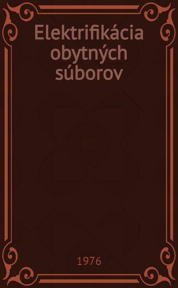 Elektrifikácia obytných súborov