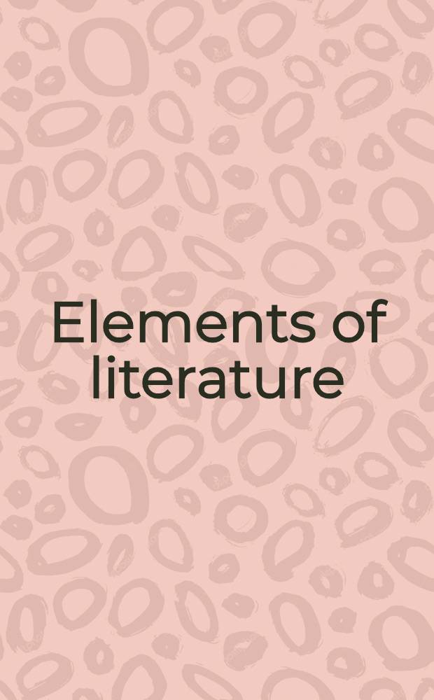 Elements of literature