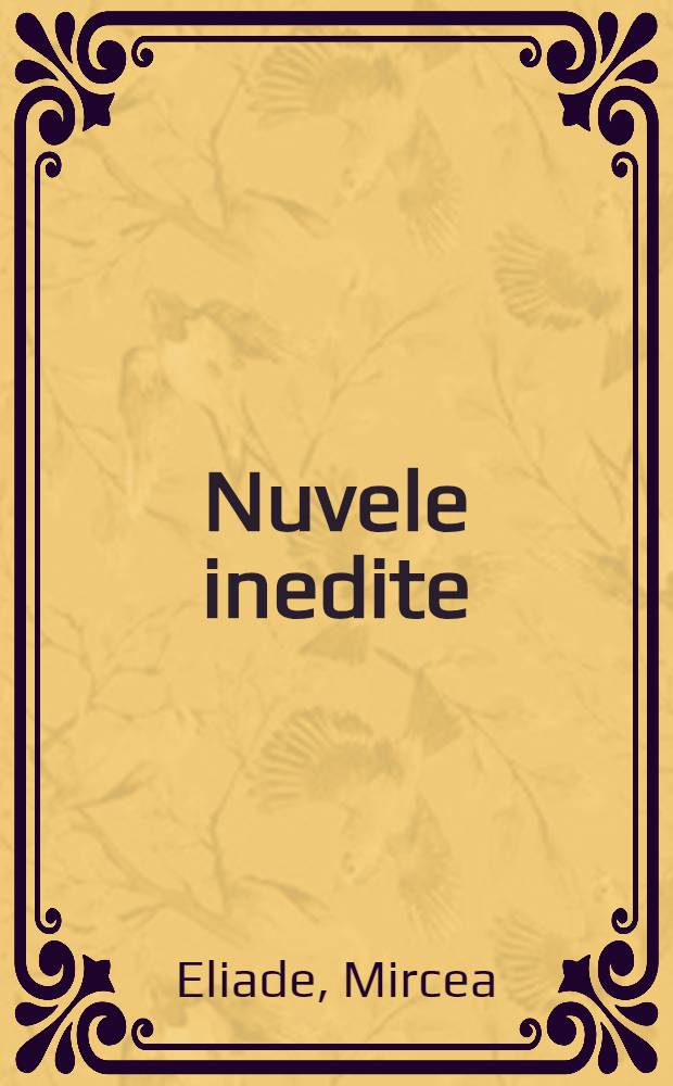 Nuvele inedite