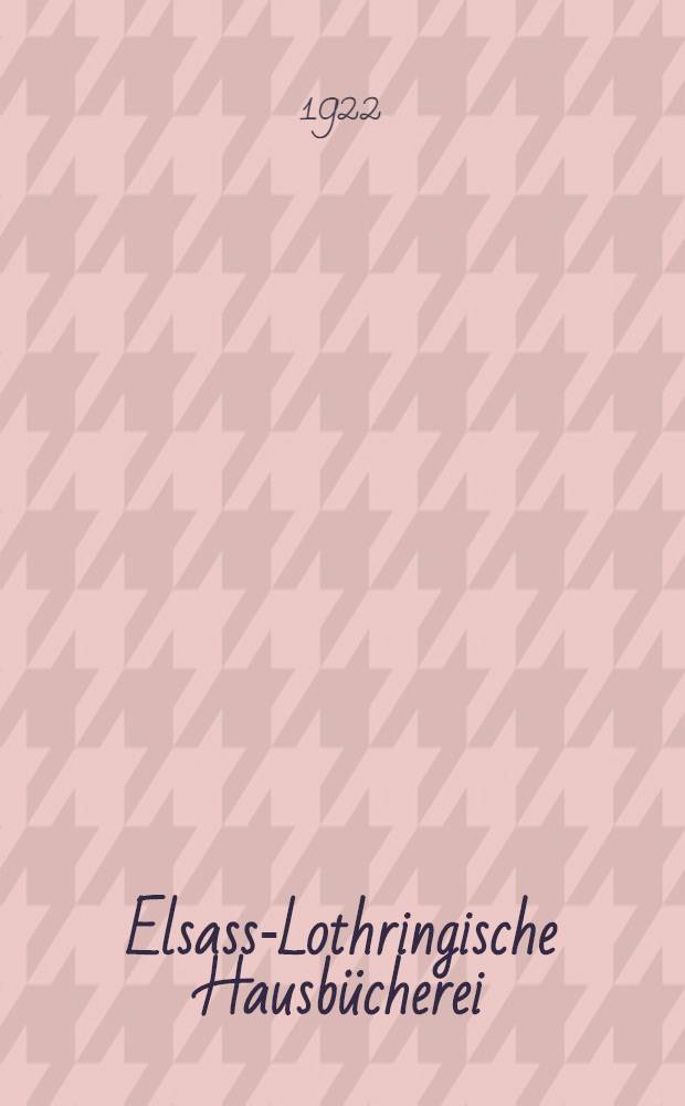 Elsass-Lothringische Hausb&uuml;cherei