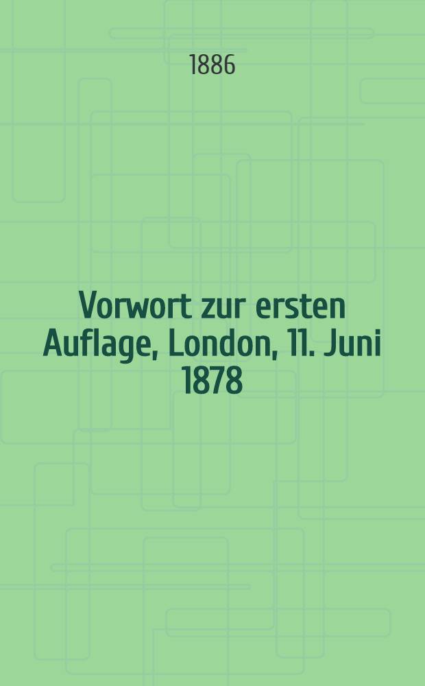 Vorwort zur ersten Auflage, London, 11. Juni 1878 = Предисловие к первому изданию книги "Анти-Дюринг"