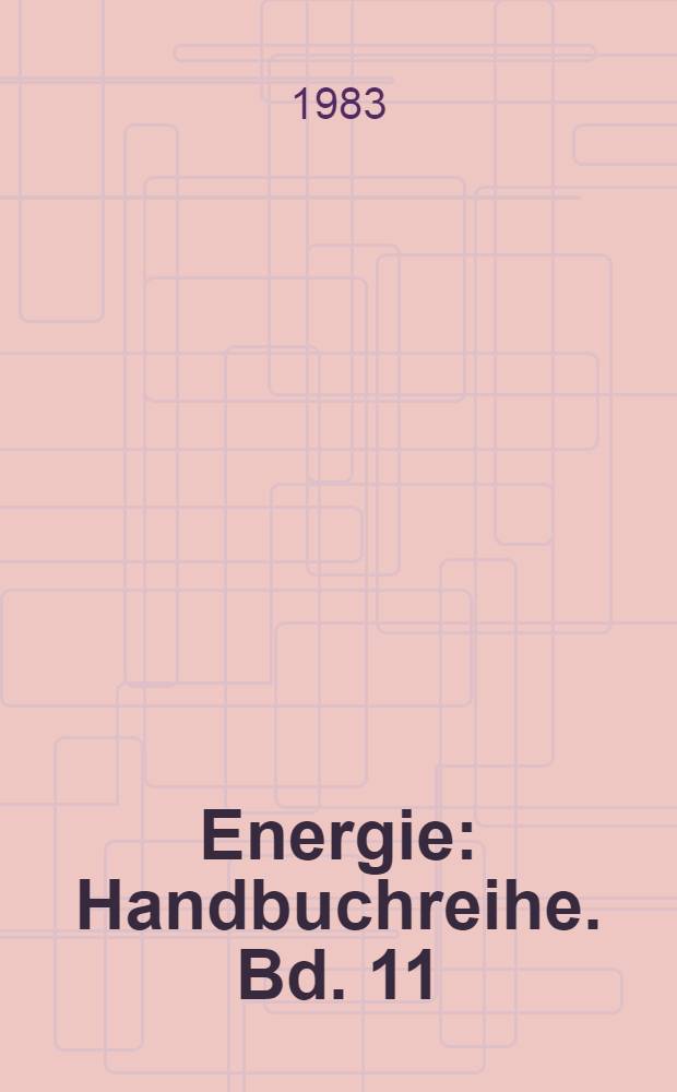 Energie : Handbuchreihe. Bd. 11 : Energietransport, -speicherung und -verteilung