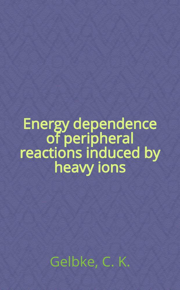 Energy dependence of peripheral reactions induced by heavy ions